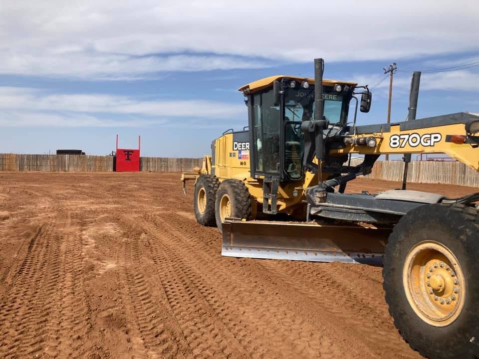 Bar Spur Co crew operating heavy equipment on a West Texas job site